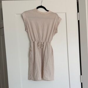a new day Beige Striped Mini Dress